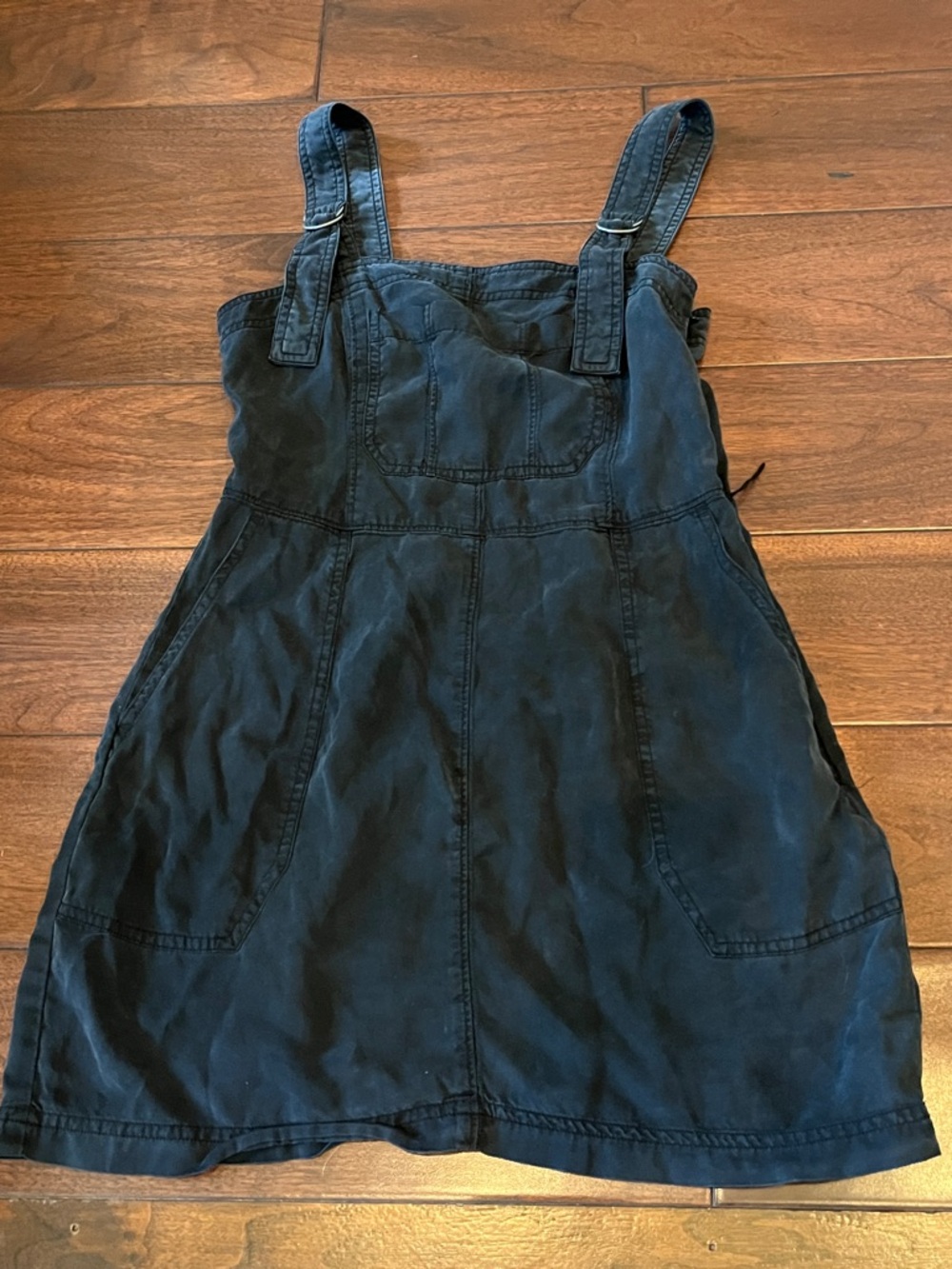 Abercrombie & Fitch Black Overall-Mini dress Style Women Petite